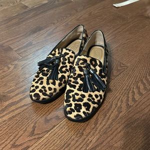 Franco Sarto Leopard Loaders - 7.5